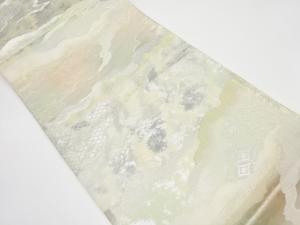 道長取りに花唐草・古典柄織り出し　袋帯